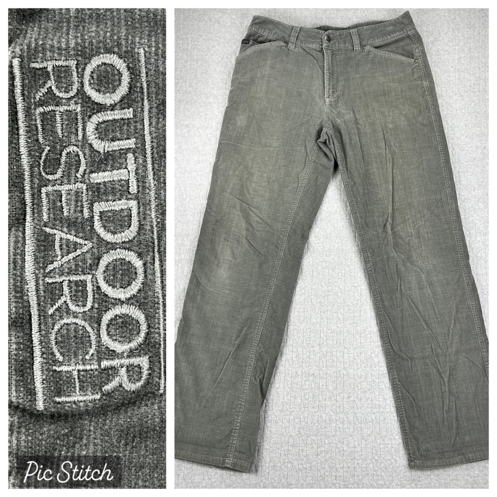 Outdoor Research Rutland Corduroy Pants Men 32/30X30 Gray Straight Leg Gorpcore